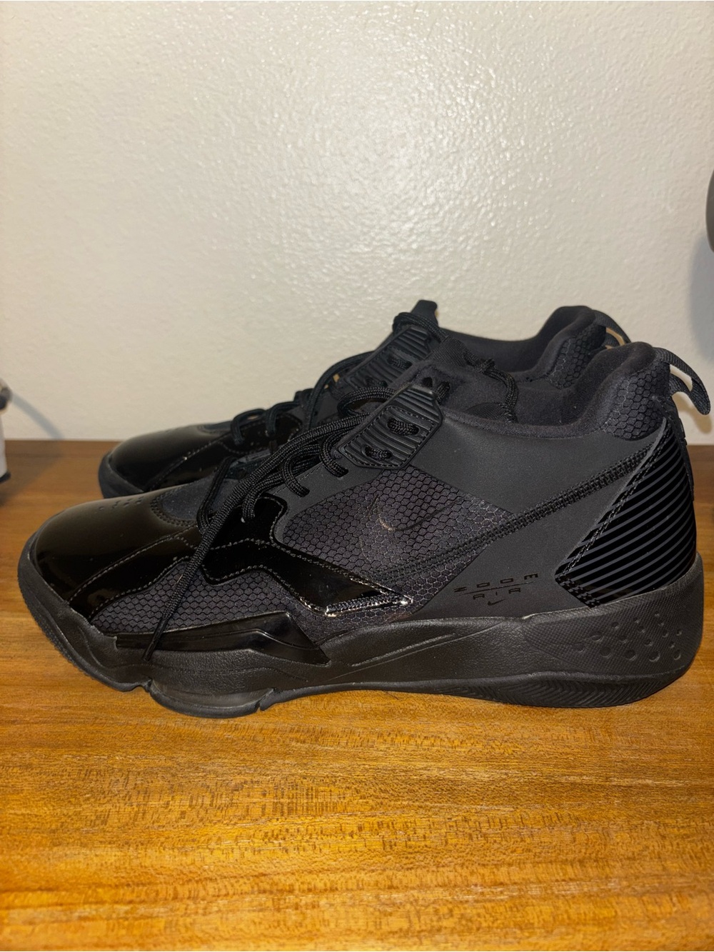 Jordan Men's Shoes Nike Zoom '92 Black worn once - Picture 2 of 6